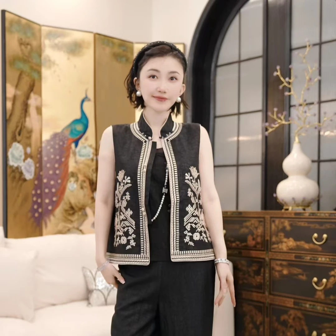 Betty Bairn【四合如意 · 香云纱】高定系列桑蚕丝马甲25B-BW8987