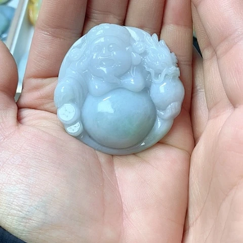 翡翠颈饰未镶嵌天然缅甸翡翠a货