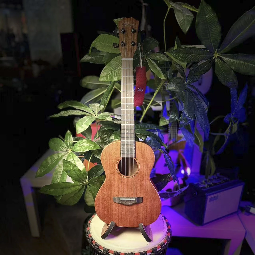 丹迪尤克里里全单桃花芯木UK初学者成人儿童通用款女生专业弹唱