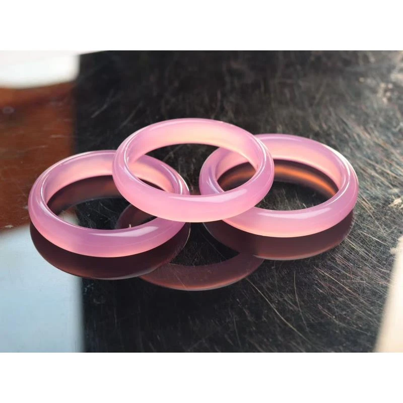 天然玉石芙蓉玉 SZ07 时尚甄选款 粉春手镯 多样性发其一 珠宝
