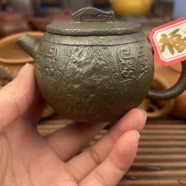 茶壶紫砂青铜器小汉瓦还原烧150c