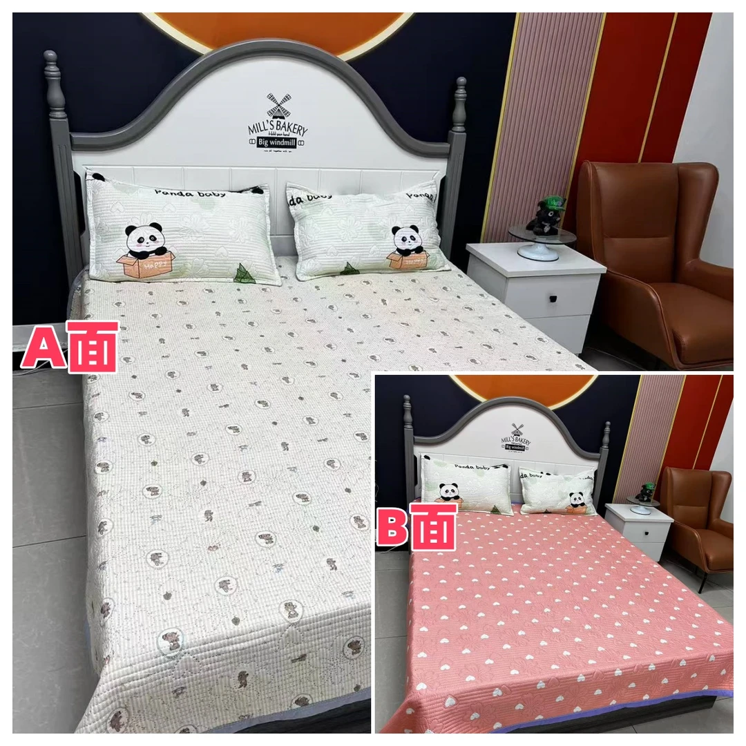 【小宽边】加棉双面床盖