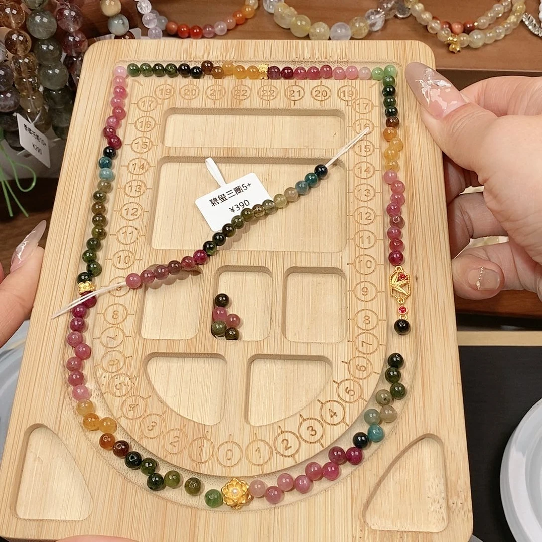 水晶手链未镶嵌月****o14三圈整多留