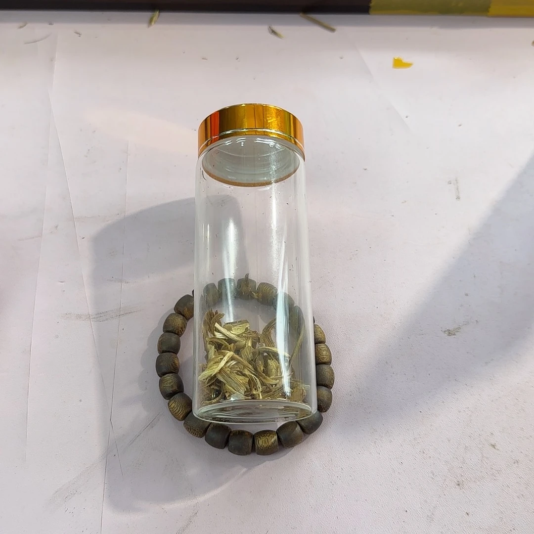 沉香沉香碎屑金沙叶0.9鼓珠单圈多样姓发一