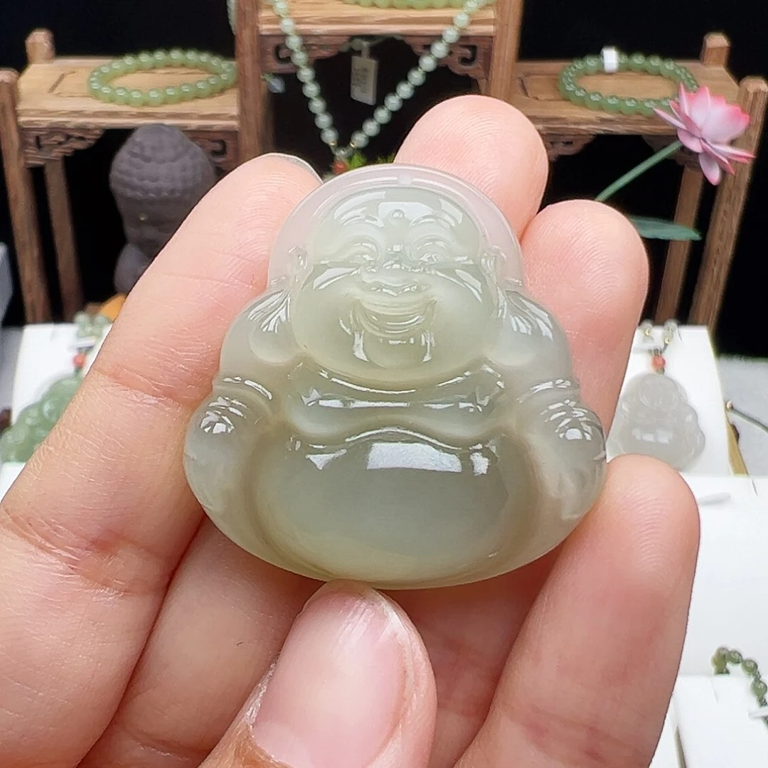 和田玉颈饰未镶嵌薇****级