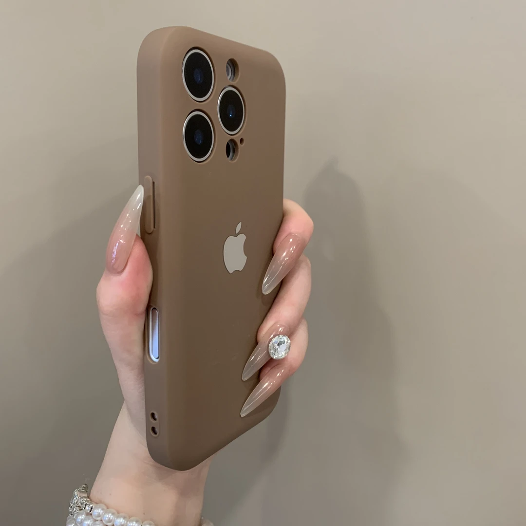 新款一体纯色肤感适用于14plus苹果16Promax手机壳12iPhone15高级