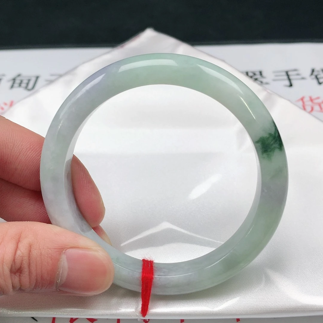 翡翠手镯未镶嵌圈55