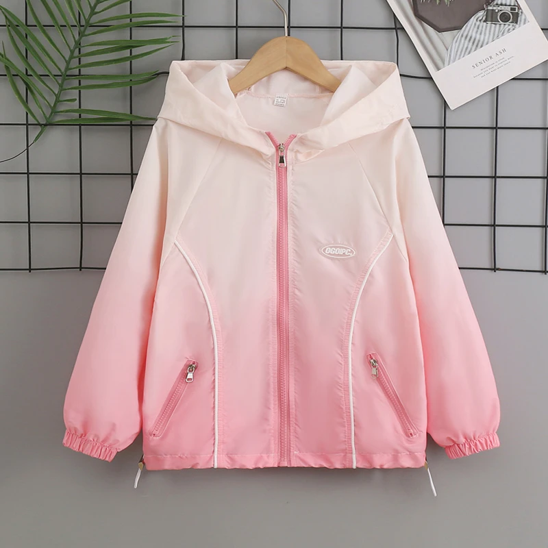 女童防晒衣夏季2025新款冰丝防晒服薄款儿童防紫外线透气休闲外套