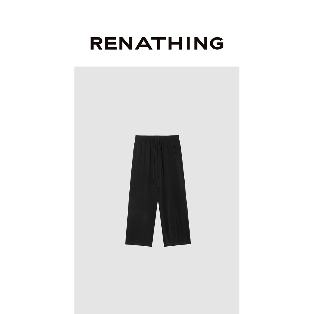 【RENATHING】男士松紧腰抽绳长裤