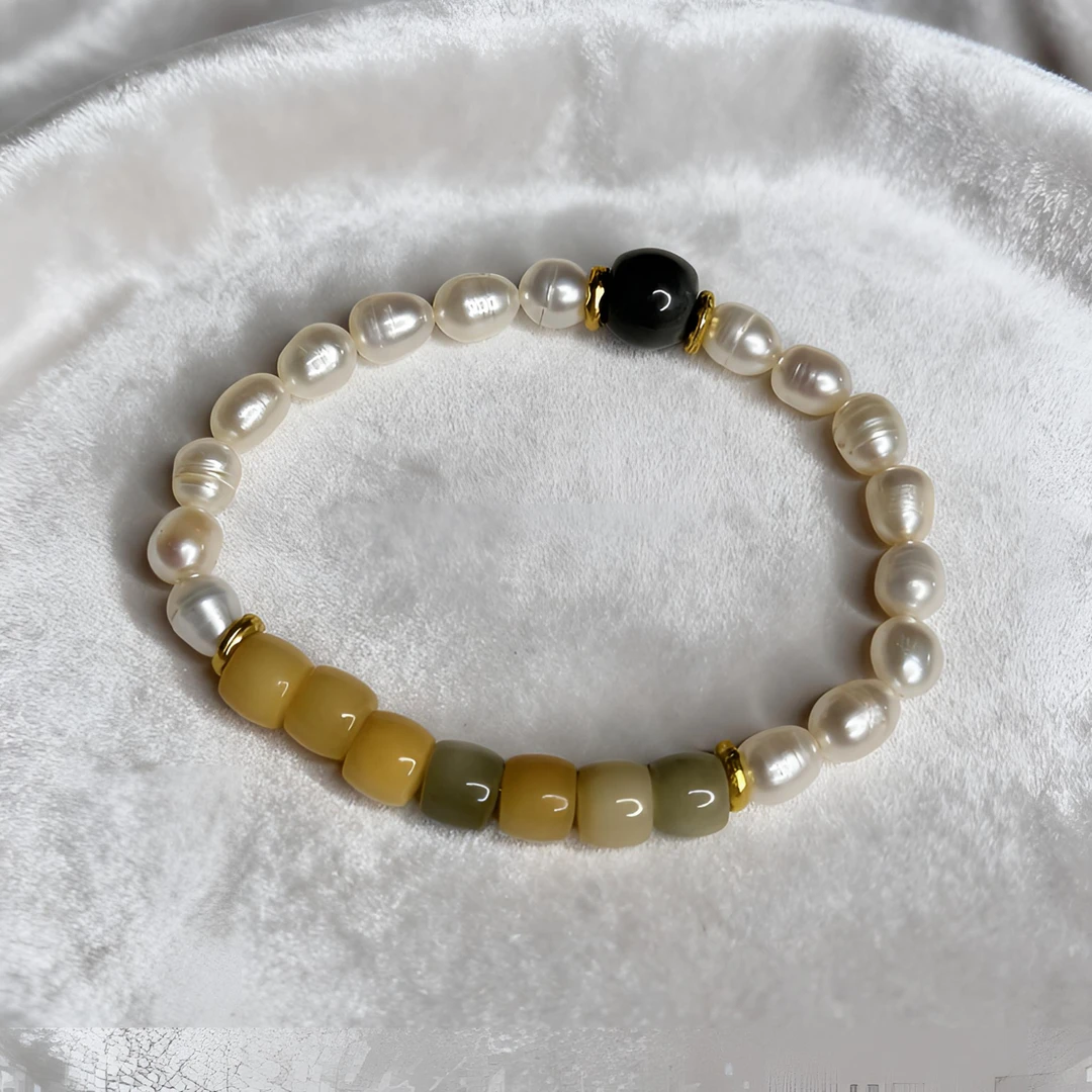 珠城珍珠大漠流金菩提珍珠手串