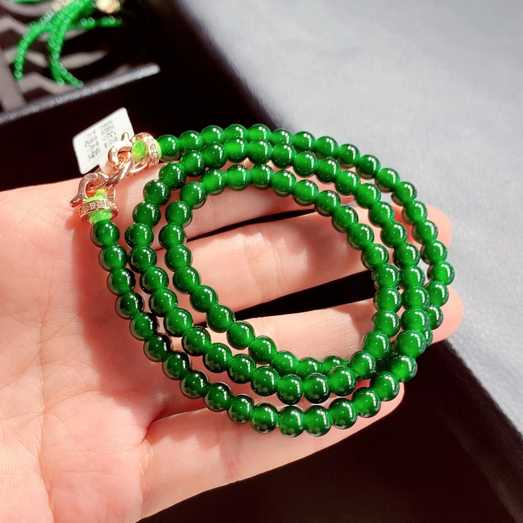 翡翠未镶嵌毛衣链