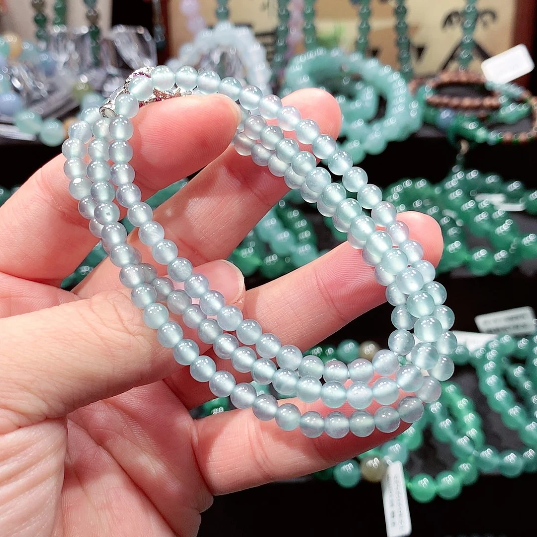 翡翠未镶嵌手链卡5