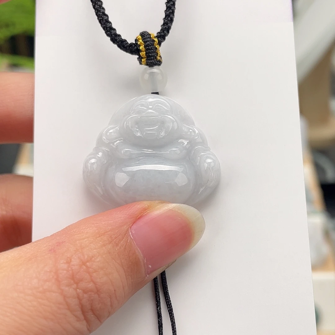 翡翠未镶嵌颈饰佛公
