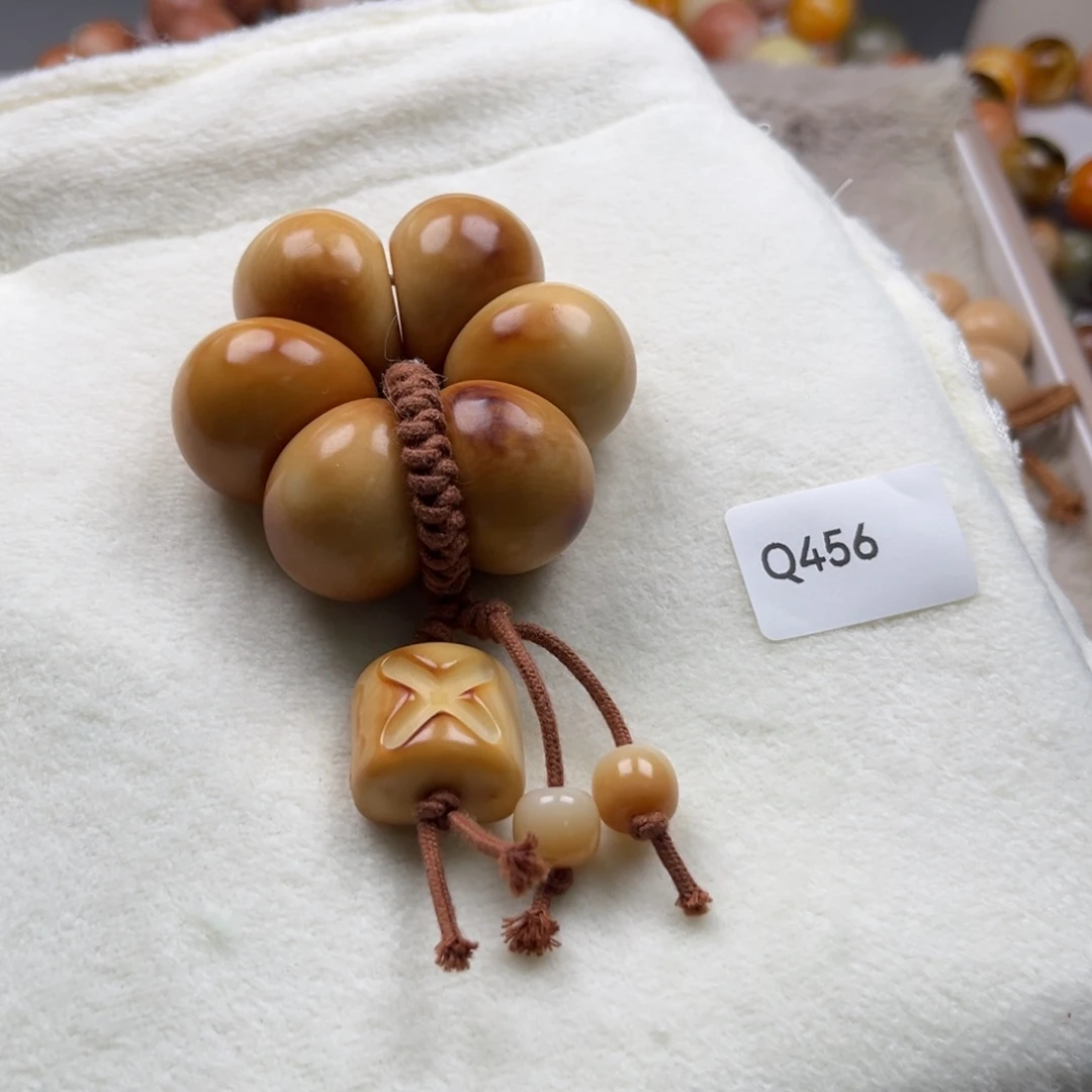 菩提根/象牙果手串盐***Q456蒜瓣手捻通货26mm象牙果