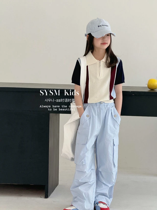 【郭郭童品】sy➕拉链冰丝T恤6848