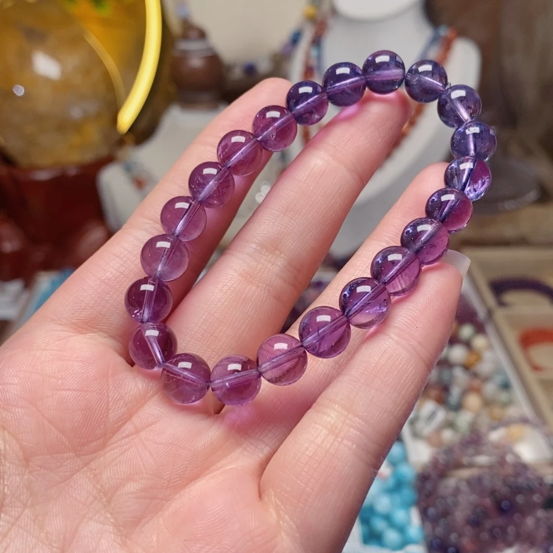 未镶嵌手链水晶8.8mm紫水晶