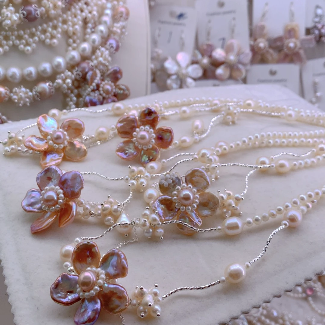 项链未镶嵌淡水珍珠