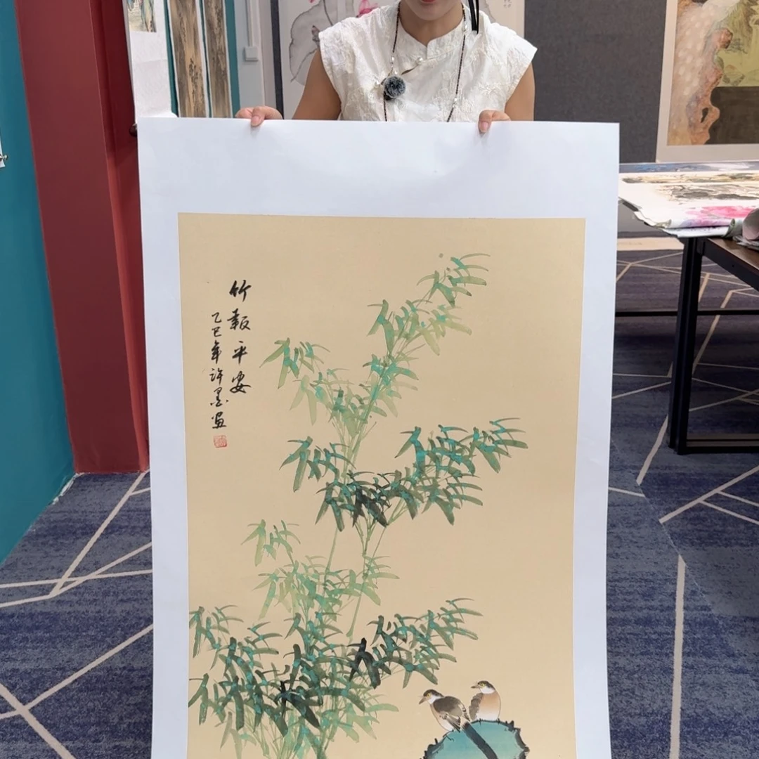 国画国画作品山水花鸟
