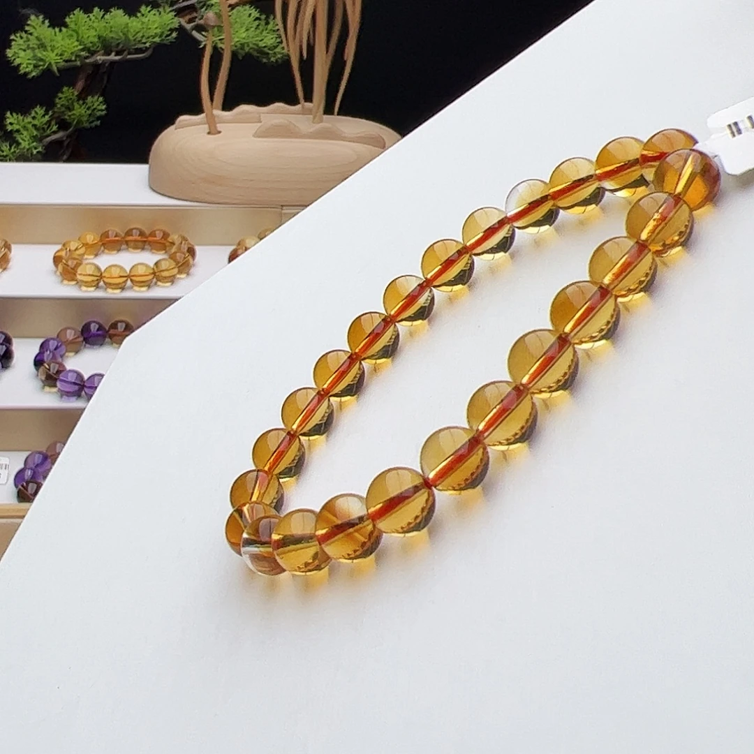 手链水晶未镶嵌黄水晶7.8mm15.39