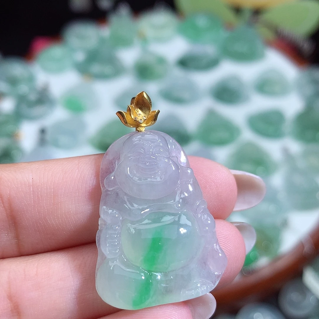 颈饰未镶嵌翡翠佛公