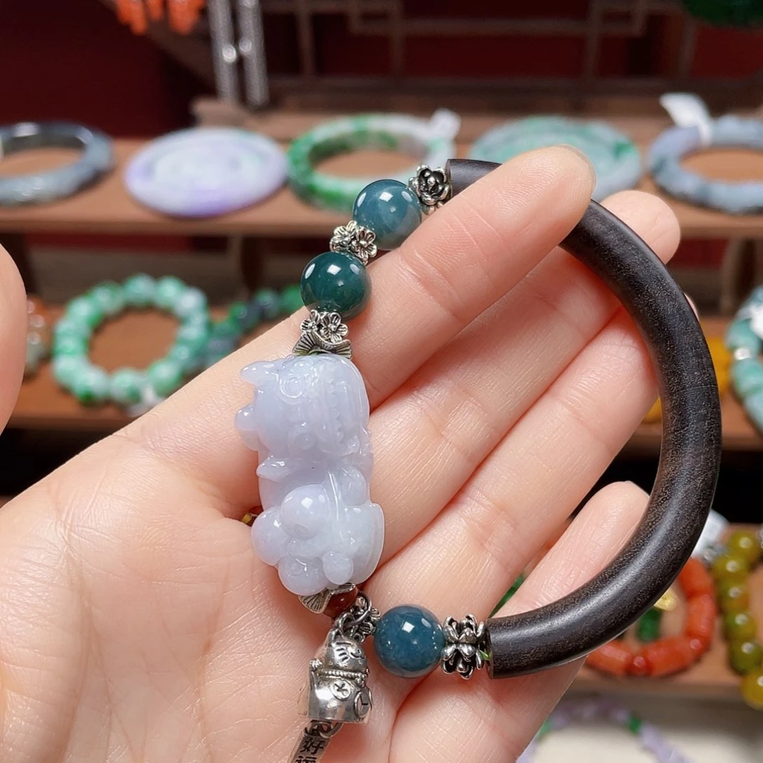 翡翠未镶嵌手链饰品