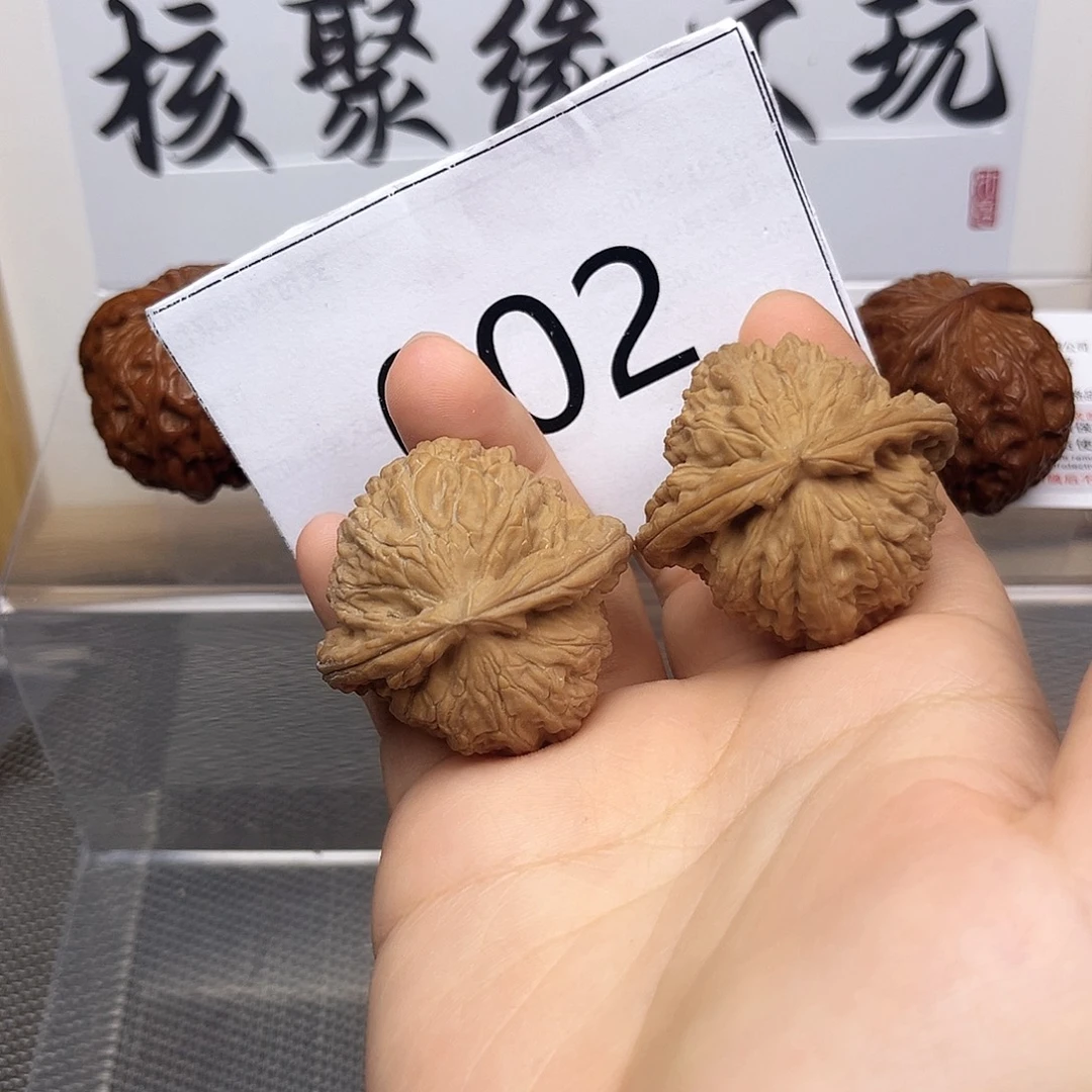 把件文玩核桃41尺白狮子