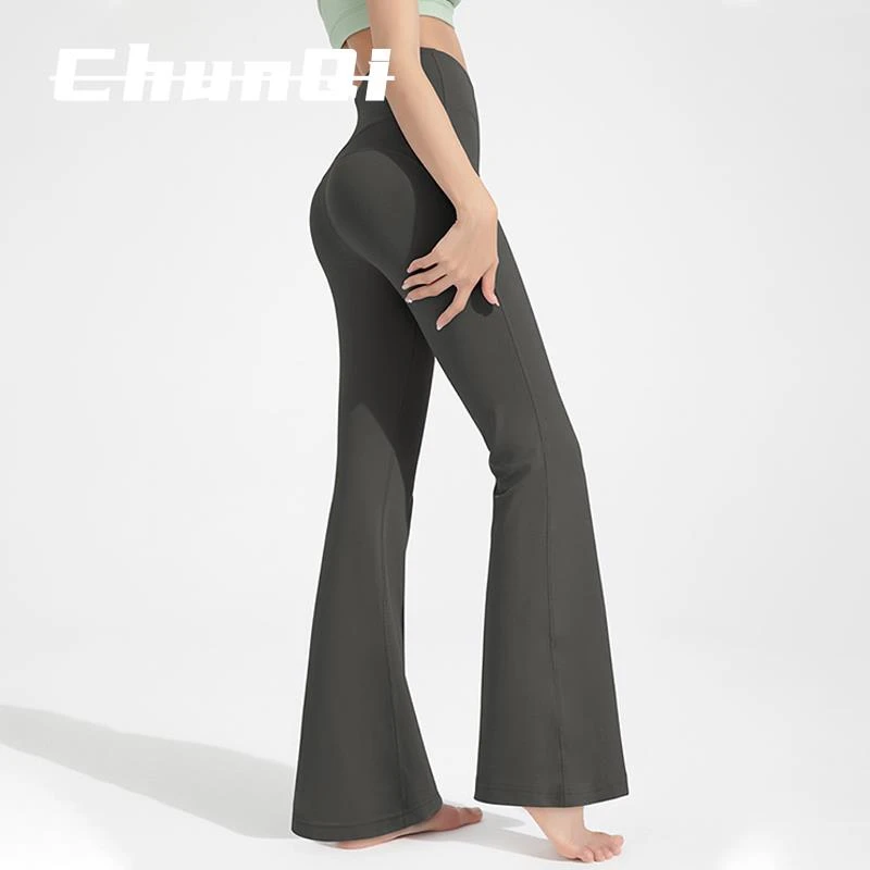 维多利亚收腹提臀健身运动弹力喇叭裤女休闲户外训练跑步瑜伽长裤