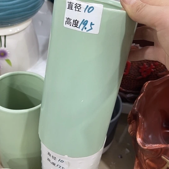 多肉绿植陶瓷花盆9.9包邮，有孔
