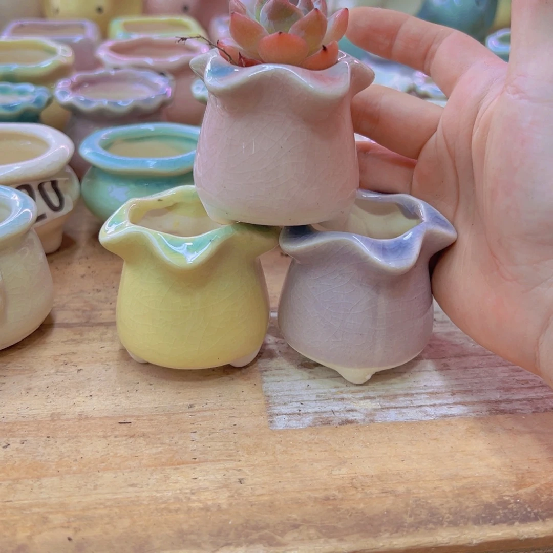 陶瓷花盆当场满12包邮