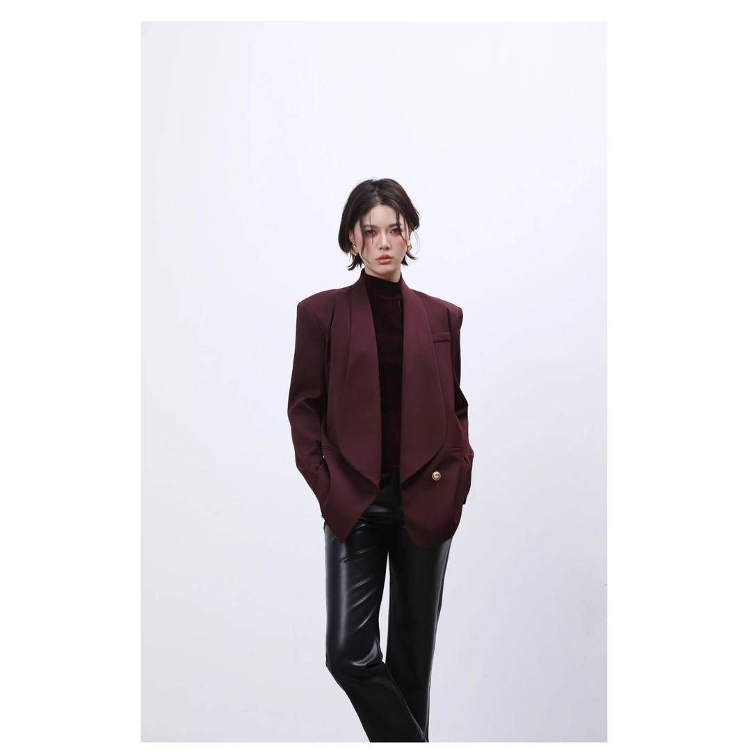 DENGDAHA 法式优雅高质感百搭西装外套SHBZW652040