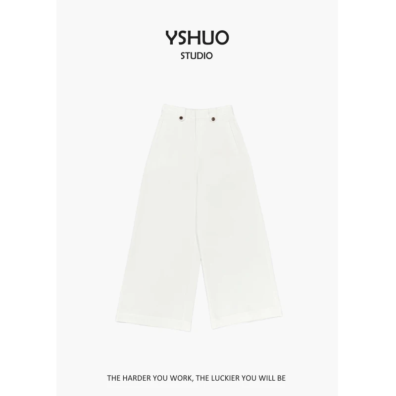 【反季】【南瓜裤】韩系百搭阔腿通勤后松紧腰腰头设计休闲裤 8311