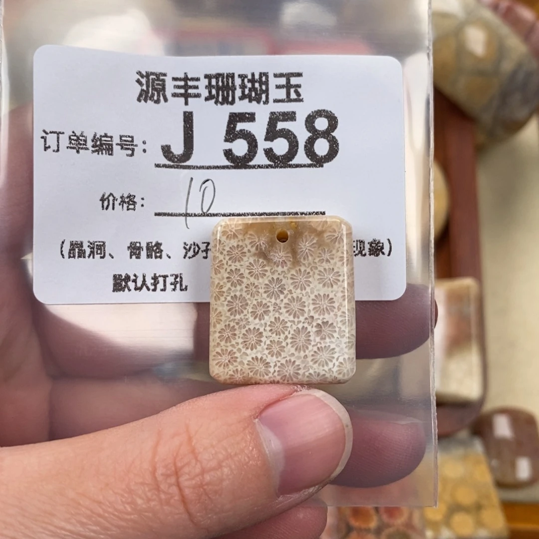 硅化玉颈饰未镶嵌芊*