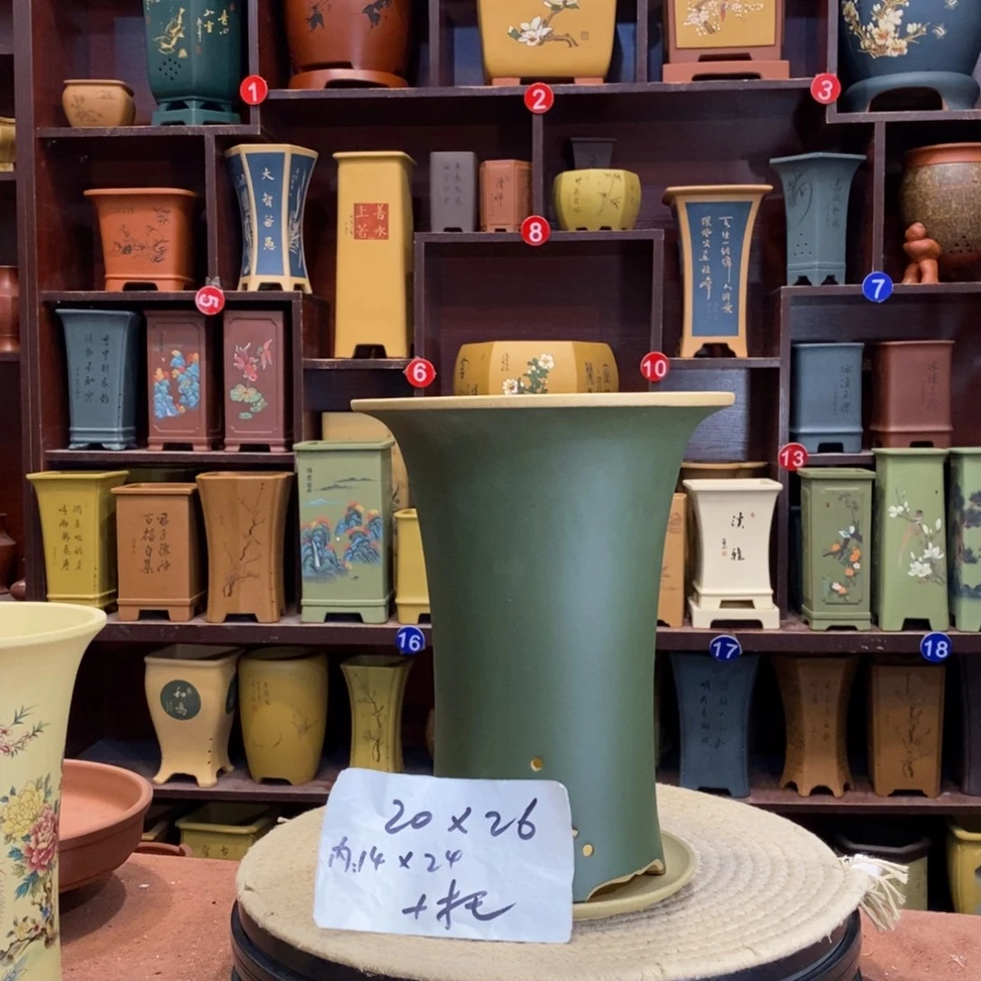 紫砂花盆紫砂作品