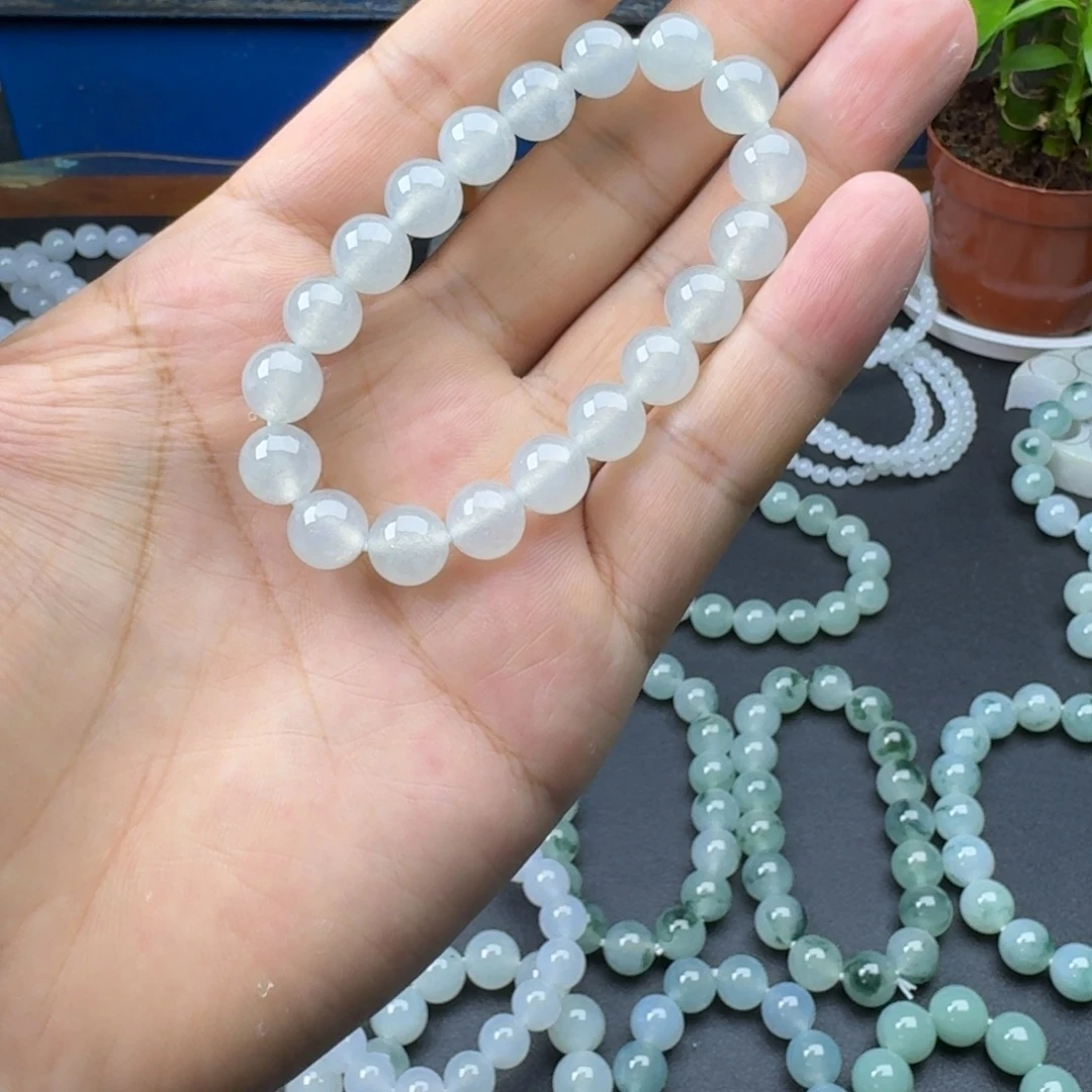 益***。定制翡翠未镶嵌卡10白月光糯冰
