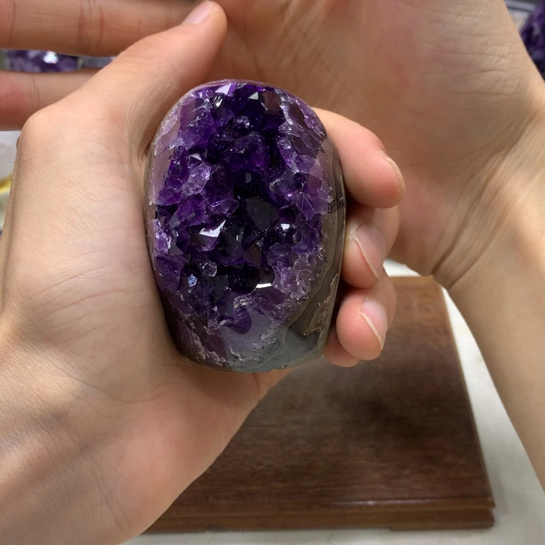 紫晶珠宝半成品未镶嵌