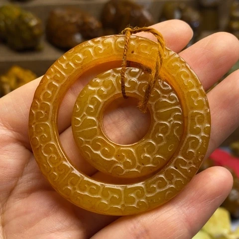蛇纹石玉未镶嵌颈饰28