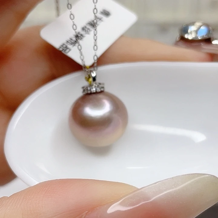 合金淡水珍珠吊坠(赠链)