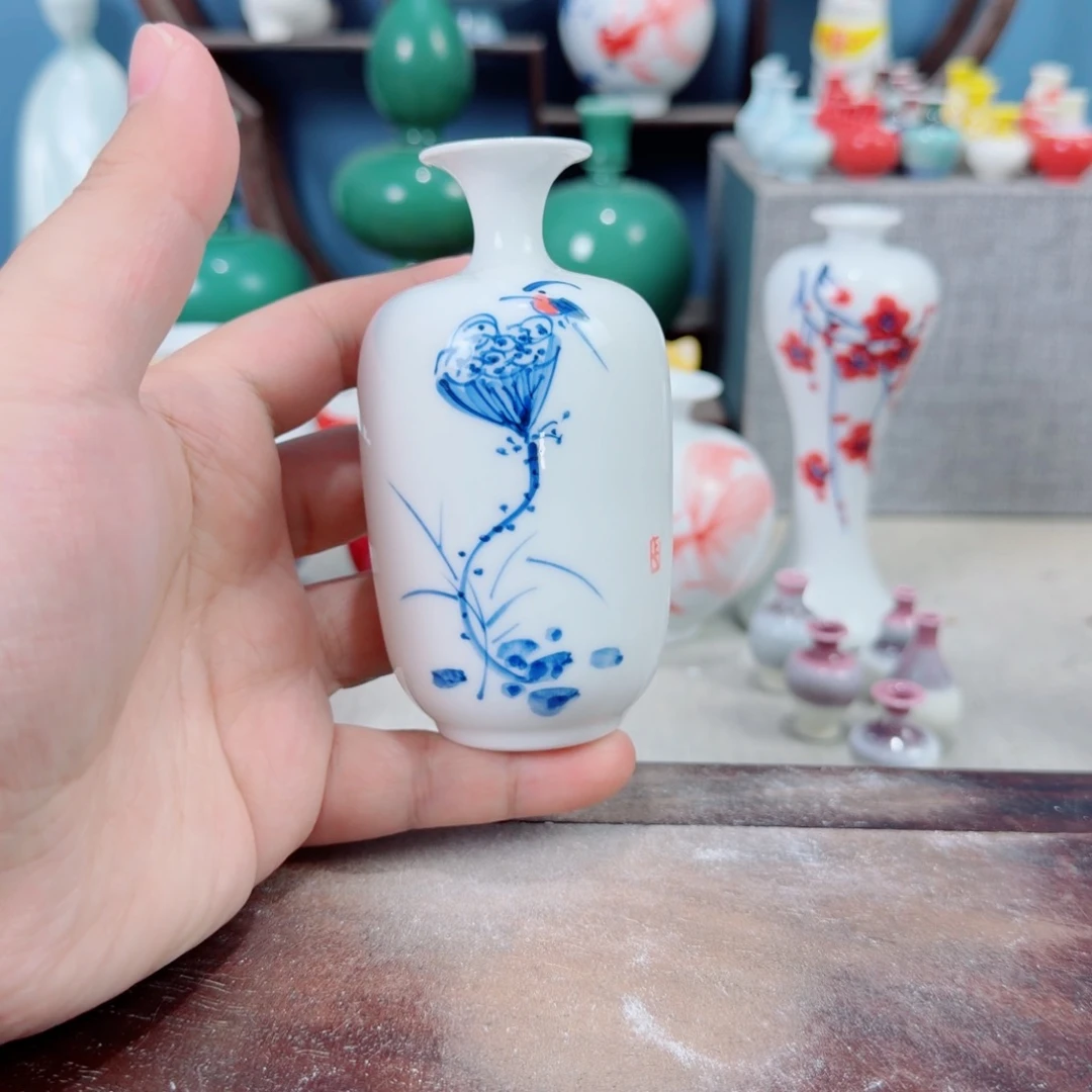 陶瓷手工小花器摆件