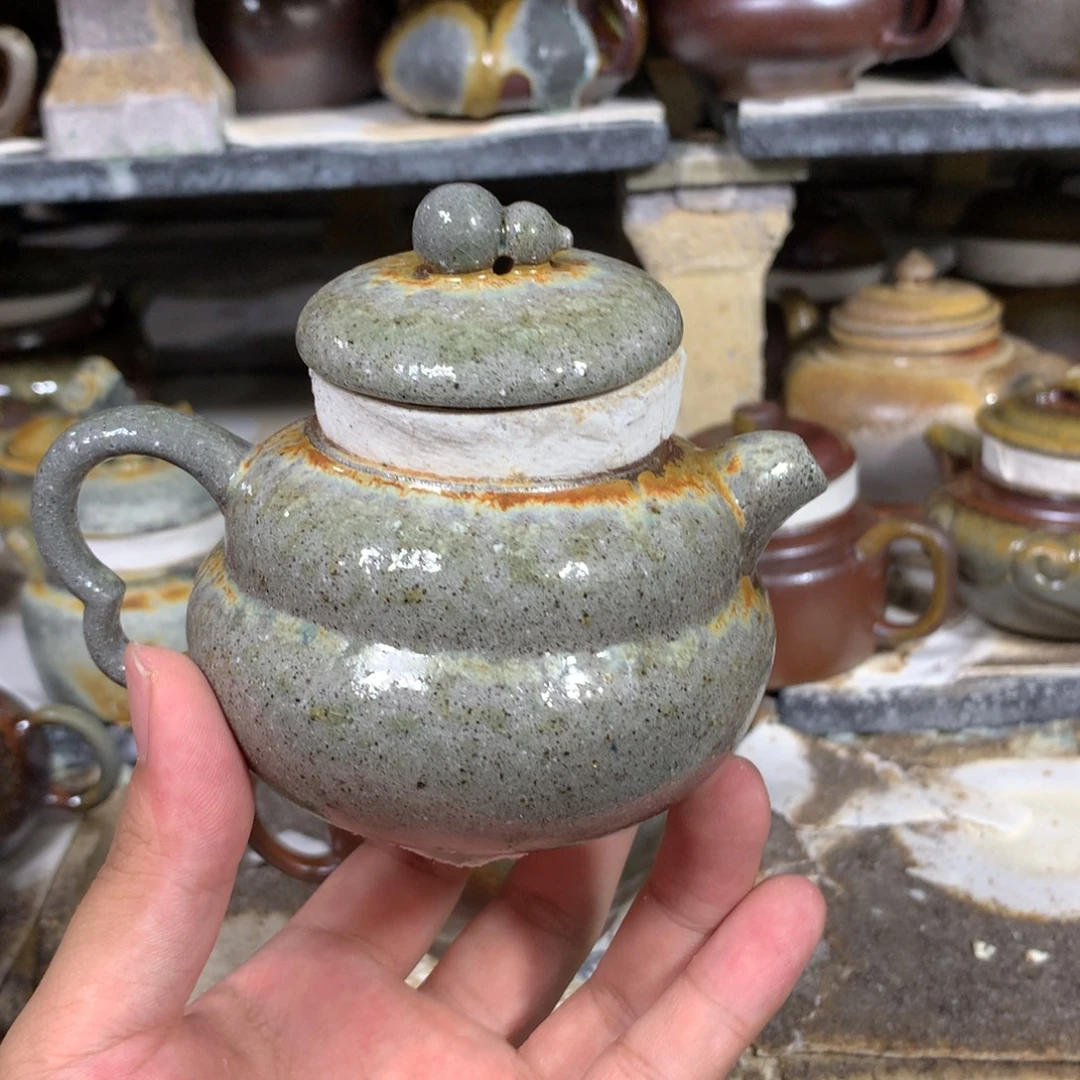 紫砂茶壶纯自然柴烧