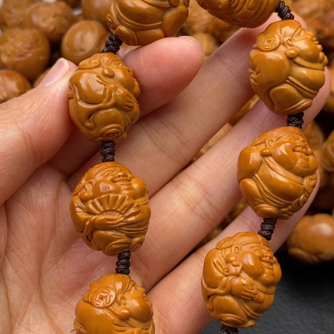 吊坠橄榄核财神手串