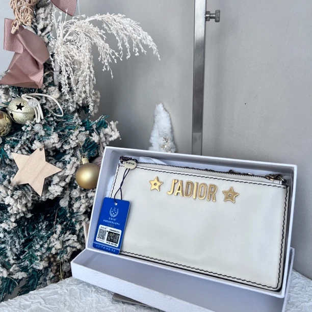 95新 DIOR/迪奥 95新 迪奥白色手拿包j