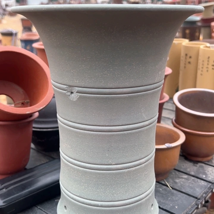 红陶紫砂兰花盆微瑕