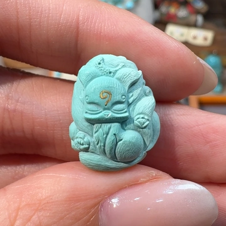 绿松石未镶嵌凤九配饰