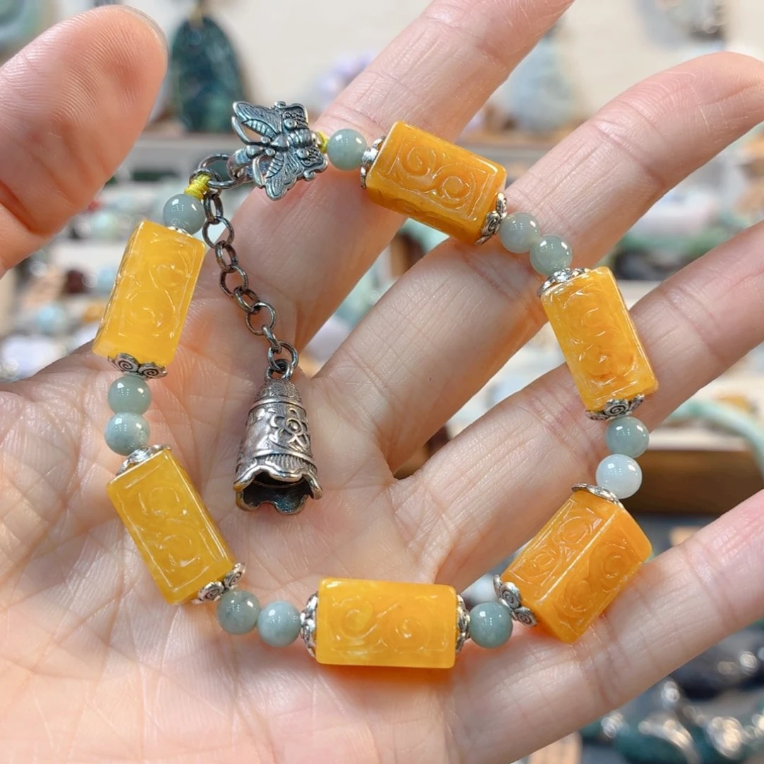 翡翠未镶嵌颈饰手串