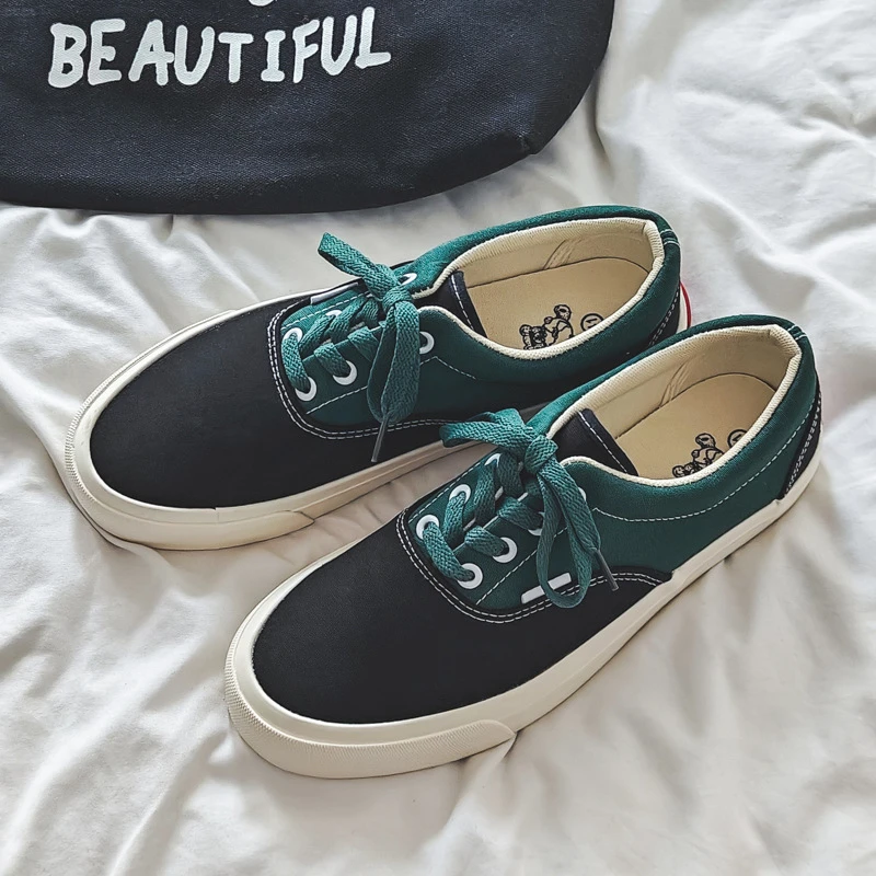 2025春季新款低帮帆布鞋男潮鞋情侣韩版休闲布鞋百搭学生鞋港风