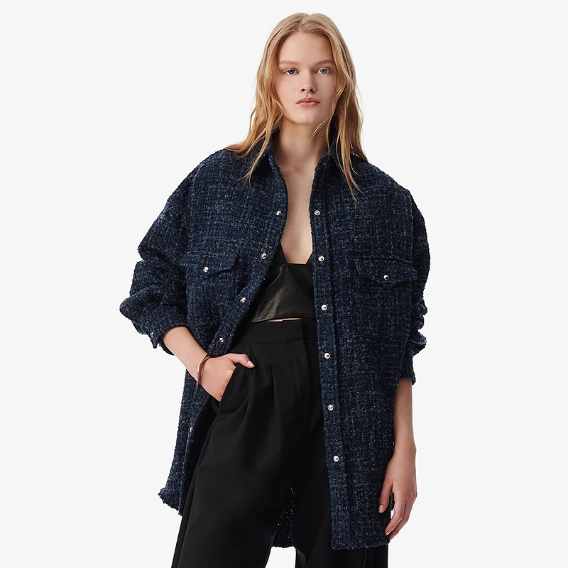 IRO Night 小香风衬衫外套宽松直筒简约法式轻奢25早春新款