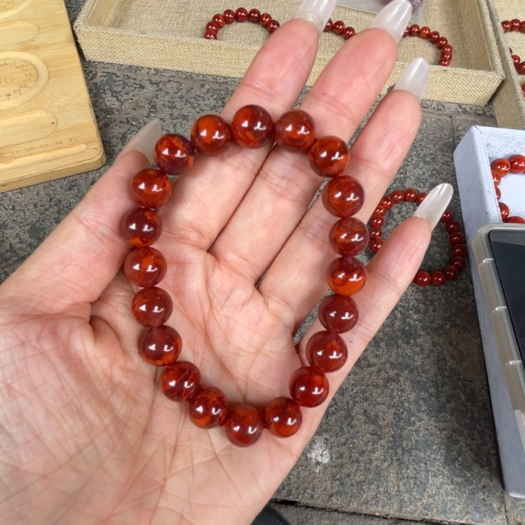 小***燕手串未镶嵌南红玛瑙