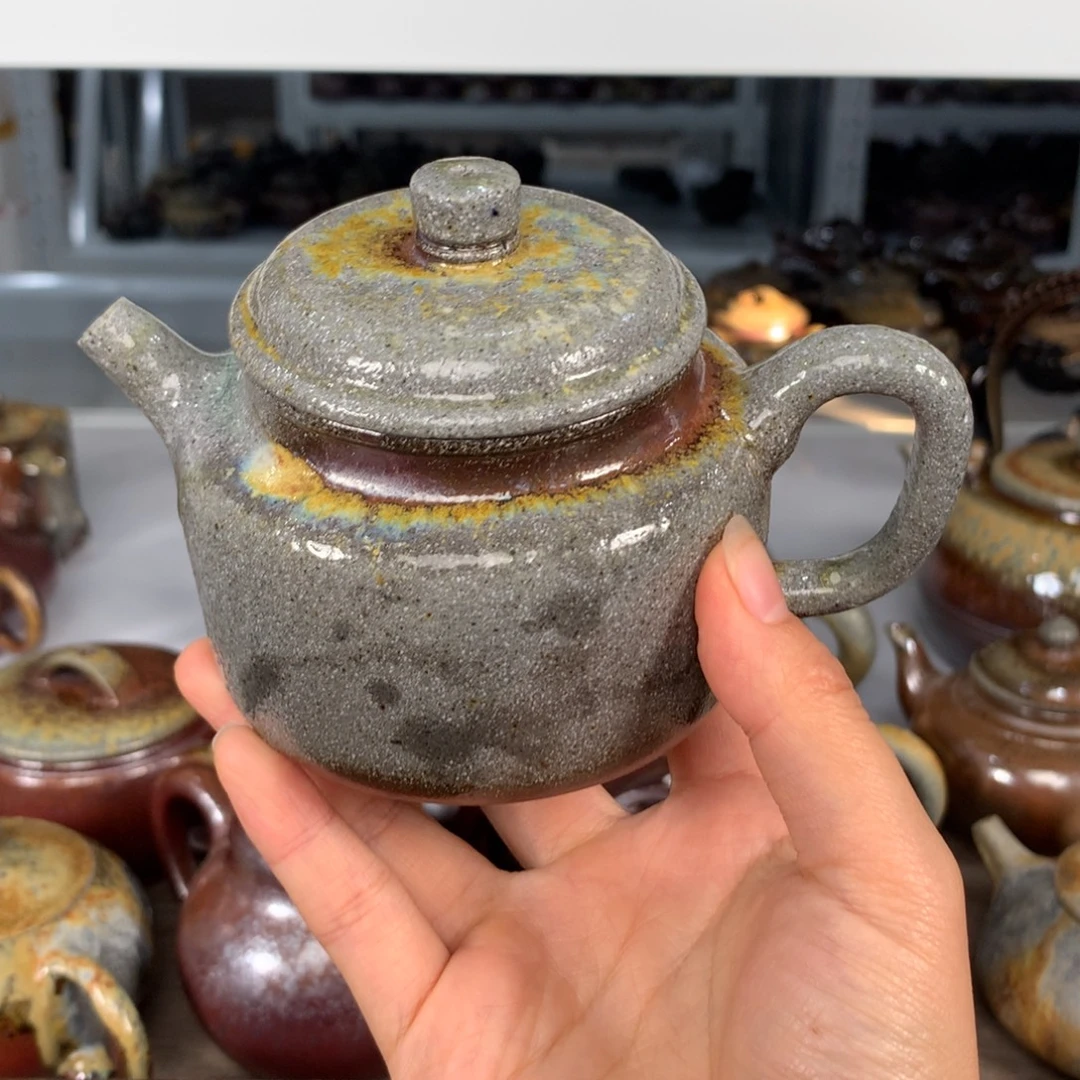 紫砂茶壶纯自然柴烧