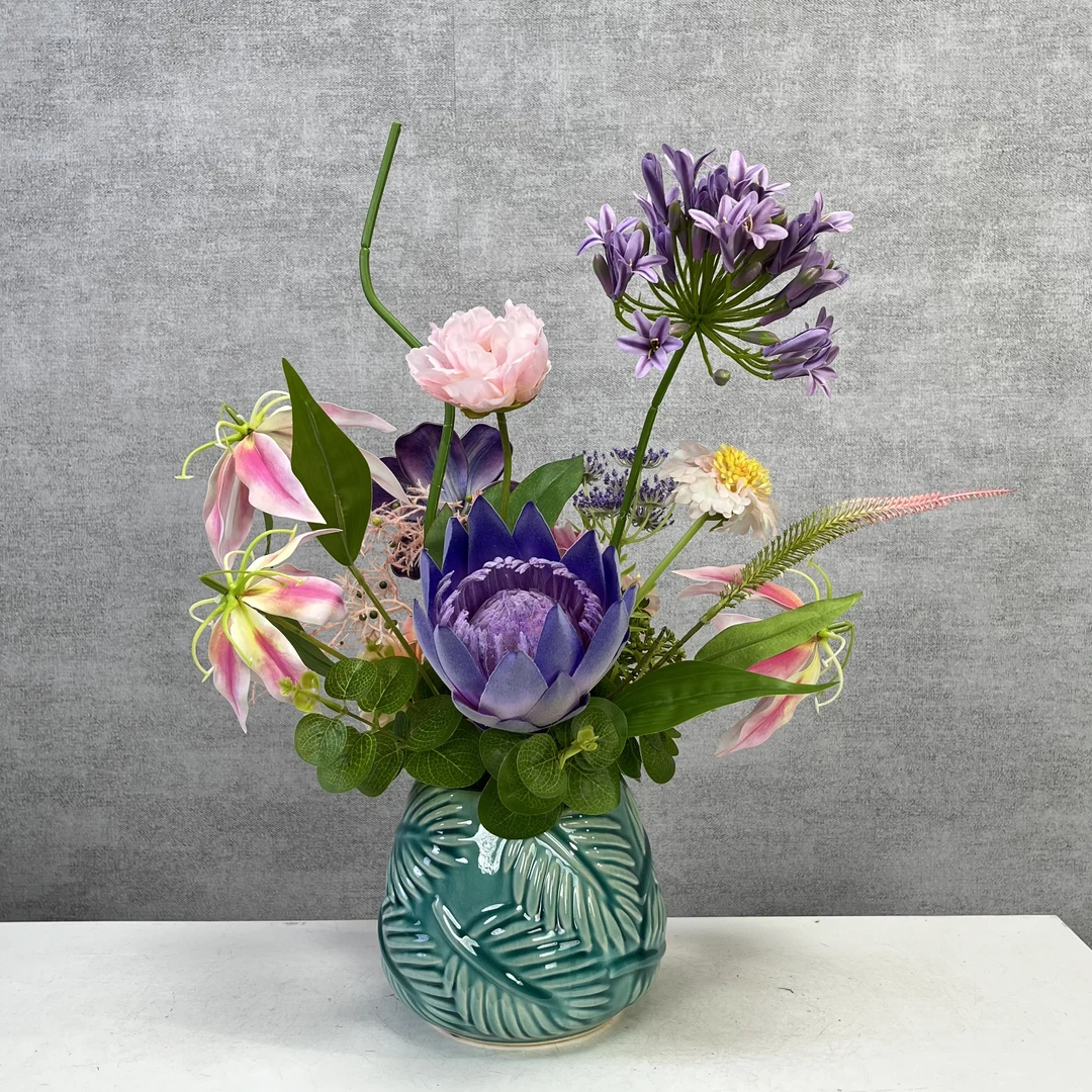 10号高档仿真花套装客厅卧室餐桌玄关电视柜装饰摆件花