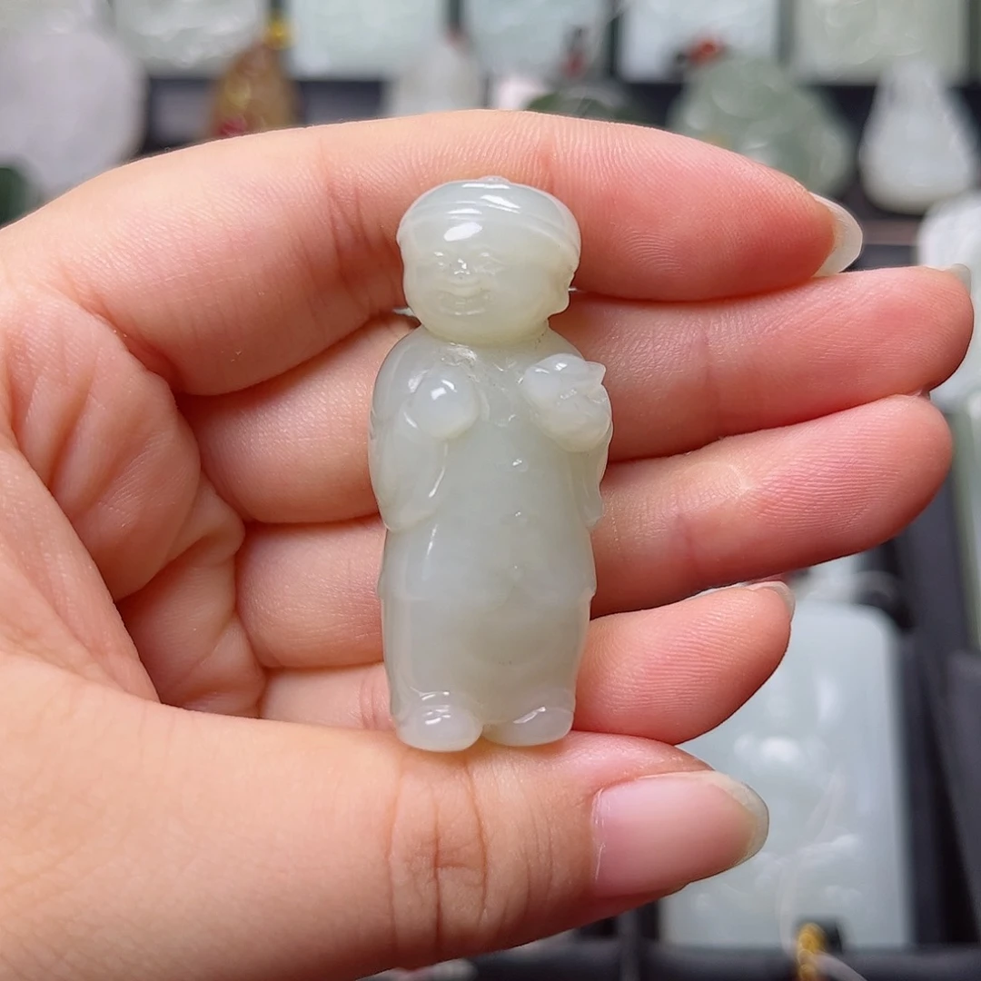 和田玉未镶嵌挂件